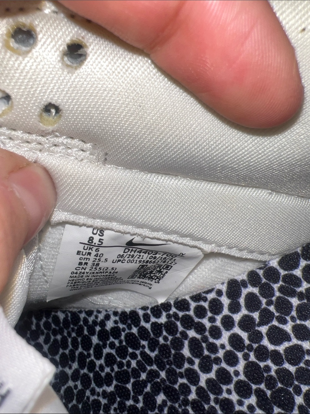 Nike Dunk Low Gold White Silver Leather Sneakers Womens Shoe Size 8.5 - Picture 8 of 11